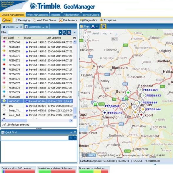 Fleet management (FSM) Trimble