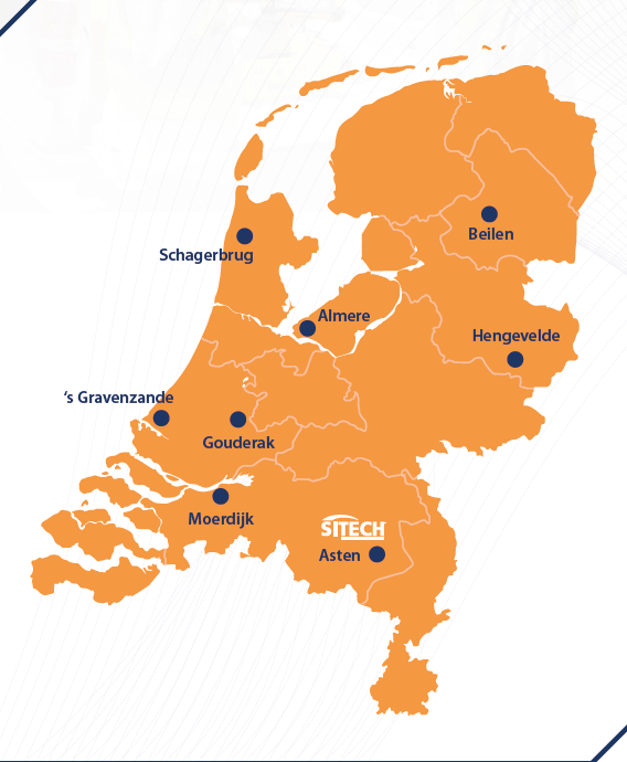 deken esthetisch Samenwerking kaart nederland onderdelen - SITECH